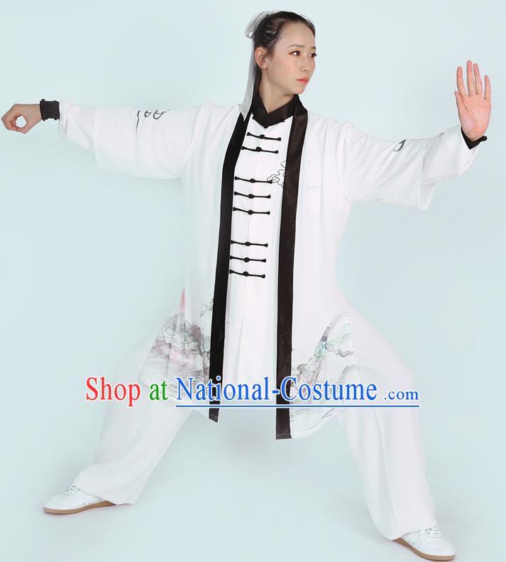 Chinese Tai Chi Performance Outfit Kung Fu Costumes Tai Ji Training Uniform Martial Arts Competition Clothing