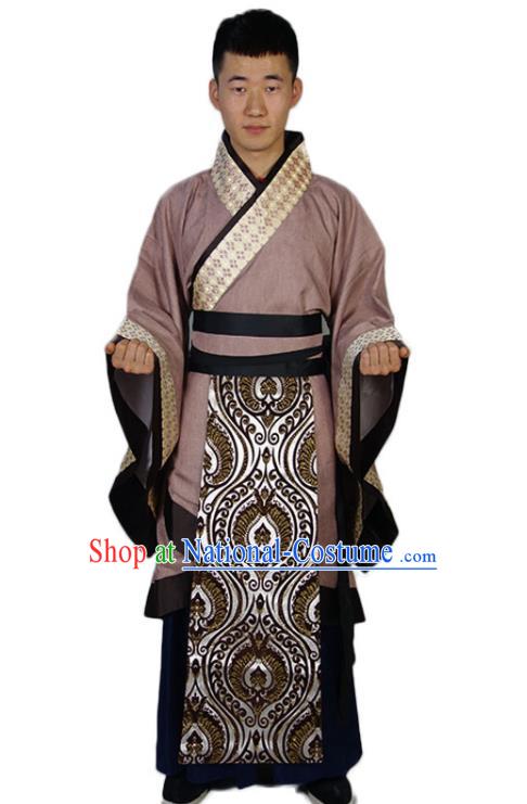 Chinese Ancient Scholar Clothing Han Dynasty Emperor Garment Costumes Traditional Official Robe