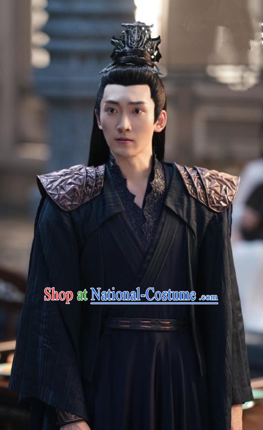 Chinese Ancient Swordsman Clothing Drama Love Poetry Sen Yu black Garment Xian Xia Young Childe Costumes