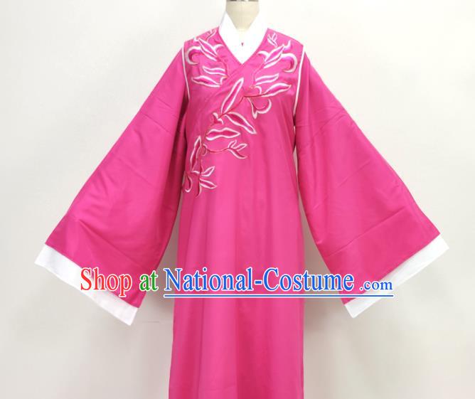 Chinese Beijing Opera Xiaosheng Magenta Robe Shaoxing Opera Zhu Yingtai Clothing Ancient Scholar Costume