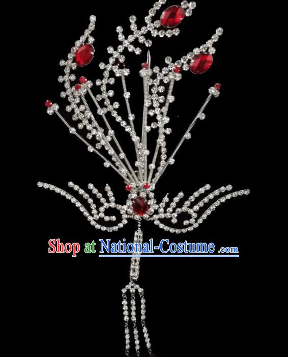 Chinese Beijing Opera Diva Headpiece Ancient Princess Hair Pin Peking Opera Hua Tan Phoenix Hair Jewelry