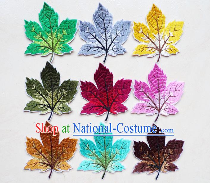 Top Embroidered Maple Leaf Patch Garment Accessories