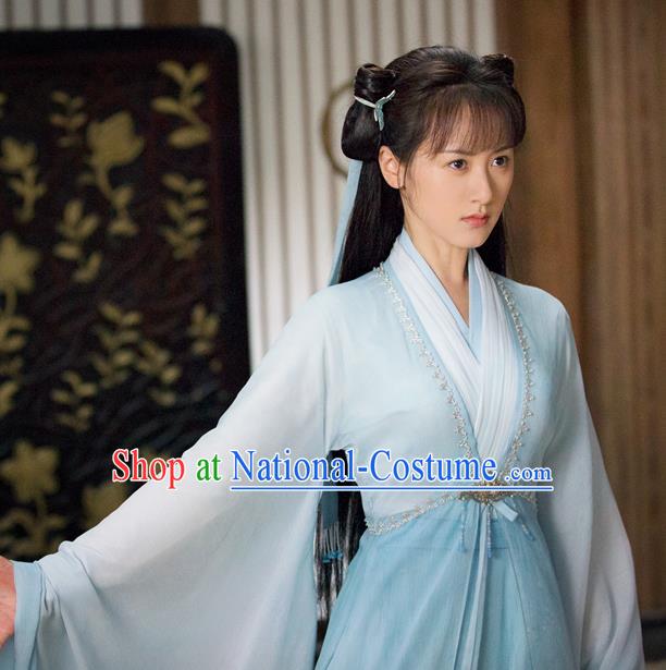 Chinese TV Series Love and Redemption Chu Xuan Ji Costume Ancient Swordswoman Clothing Traditional Wuxia Heroine Garments