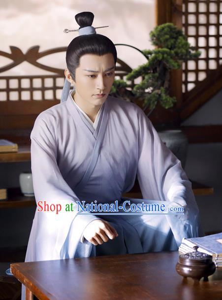 Chinese Ancient Scholar Clothing Traditional Wuxia Disciple Garments TV Series Love and Redemption Swordsman Costume