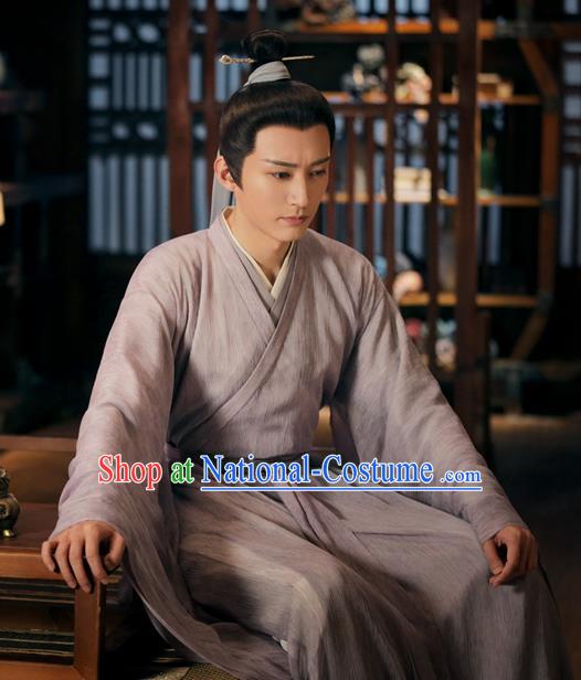 Chinese Ancient Scholar Clothing Traditional Wuxia Disciple Garments TV Series Love and Redemption Swordsman Costume