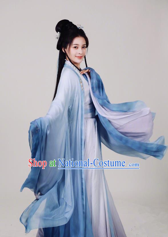 Chinese Traditional Wuxia Woman Leader Garments TV Series Love and Redemption Dowager Dongfang Costume Ancient Beauty Clothing