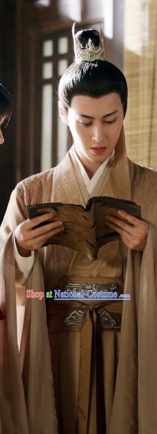 Chinese Love and Redemption King Apparels Ancient Swordsman Clothing Wuxia TV Series Young Childe Garment Costumes