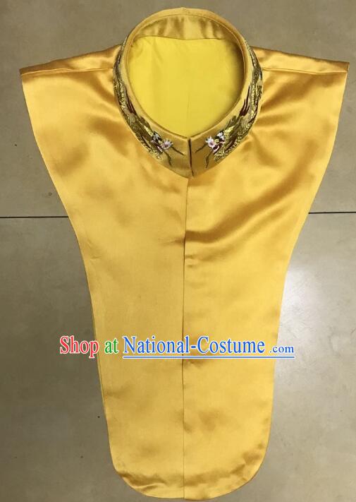 Chinese Qing Dynasty Emperor Gold Robe Ancient Imperial Emperor Monarch Costumes Informal Clothing