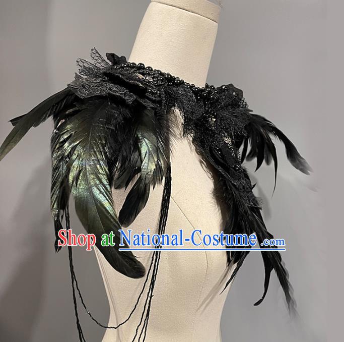 Stage Catwalk Independent Loading And Unloading Feather Shoulder Accessories