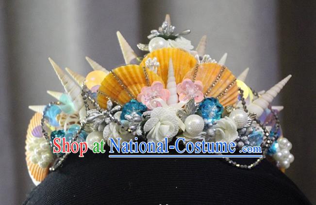 Natural Shell Mermaid Crown Series Fantasy Mermaid Crown Headwear