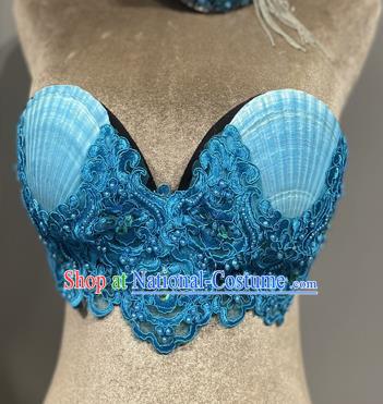 Ocean Wind Mermaid Princess Scallop Bra Natural Shell Bra Pearl Shark Performance Costumes