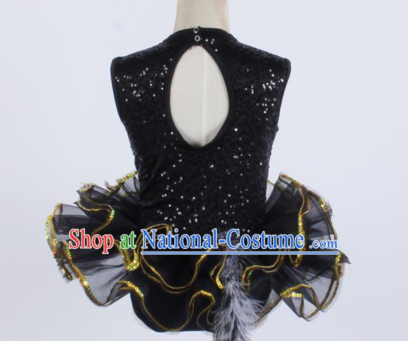 Children Girls Sequin Spring And Summer Tutu Skirt Stage Costume Ballet Dance Skirt Performance Costume