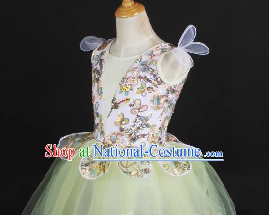 Children Gauze Skirt Girls Ballet Dance Skirt Performance Costume Stage Dress Princess Dress