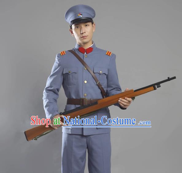 Warlords Of The Republic Of China Anti Beiyang Soldiers Film And Television Performance Cotton And Linen Suits