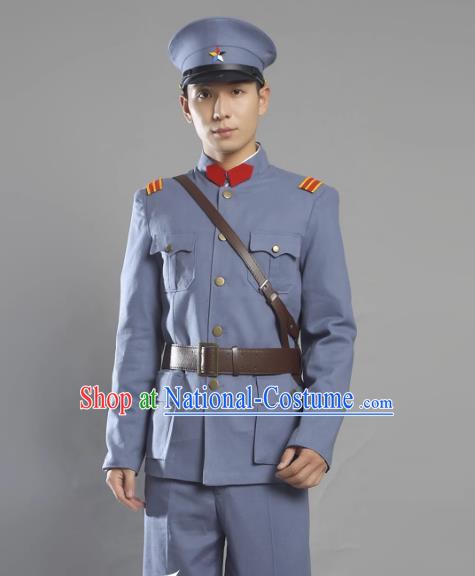 Warlords Of The Republic Of China Anti Beiyang Soldiers Film And Television Performance Cotton And Linen Suits