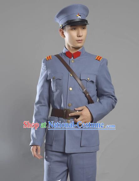 Warlords Of The Republic Of China Anti Beiyang Soldiers Film And Television Performance Cotton And Linen Suits