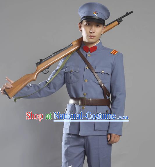 Warlords Of The Republic Of China Anti Beiyang Soldiers Film And Television Performance Cotton And Linen Suits