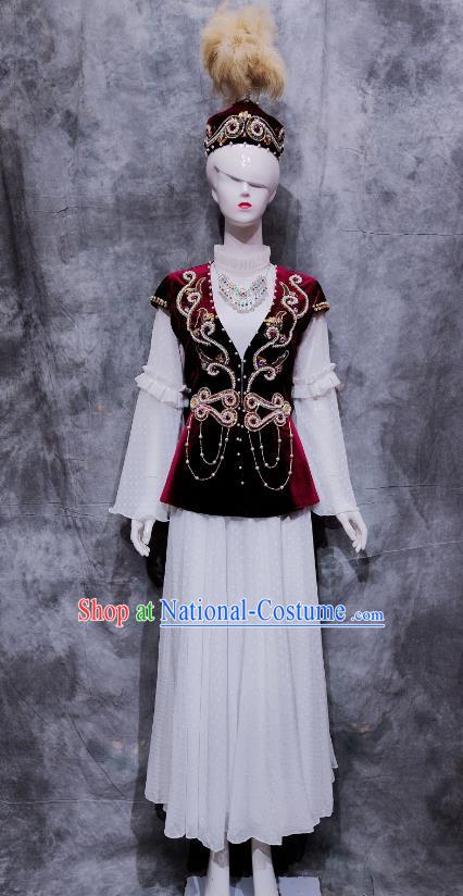 Kazakh Clothing Uyghur Clothing Ethnic Minorities Catwalk