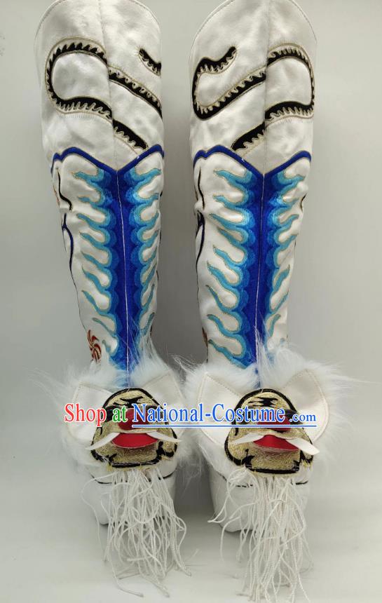 White Tiger Boots Wusheng Boots Opera Shoes Melaleuca Soles