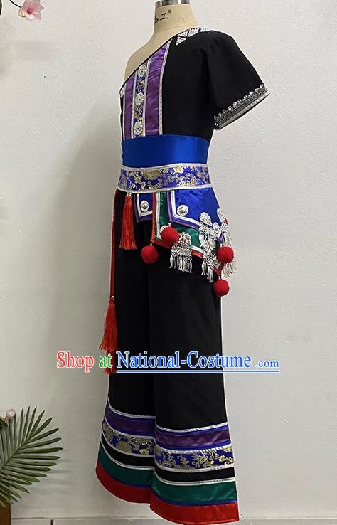 Ethnic Style Dance Flower Waist Red Same Style Performance Dance Costume Adult Yi Nationality Art Test Practice Costume