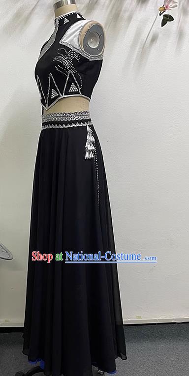 Dance Flower Waist Dai Nationality One Shoulder Style Elegant Big Skirt Art Examination Practice Ethnic Style Costumes