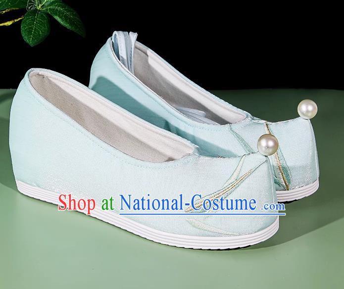 Hanfu Shoes Women Ancient Style Cloth Shoes Soft Sole Ancient Costume Shoes With Cheongsam