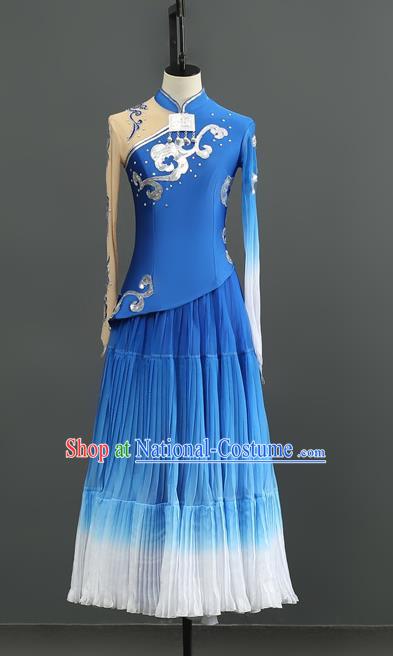 Taoli Cup Repertoire Yi Women Dance Costume Yunshui Yiren Ethnic Style Test Large Skirt Performance Costume