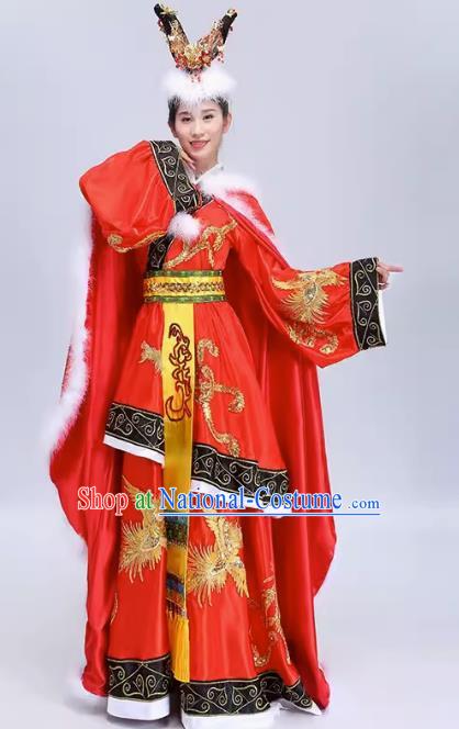 Performance Costume Female Fairy Wang Zhaojun Ancient Costume Female Han Costume Dance Costume