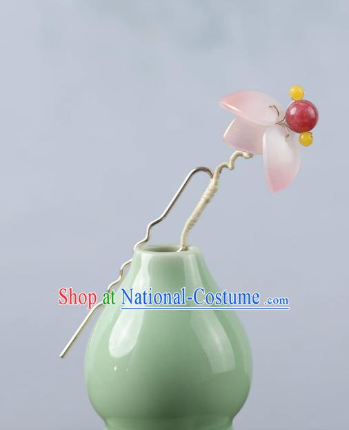 China Hanfu Hair Stick Ancient Princess Hair Jewelry Handmade Ming Dynasty Flower Hairpin