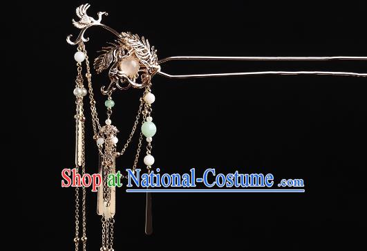 China Ancient Princess Hairpin Handmade Ming Dynasty Princess Hair Jewelry Hanfu Tassel Hair Stick